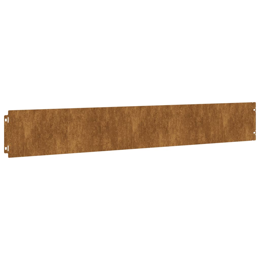 Lawn Edgings 50 pcs 15x103 cm Flexible Corten steel