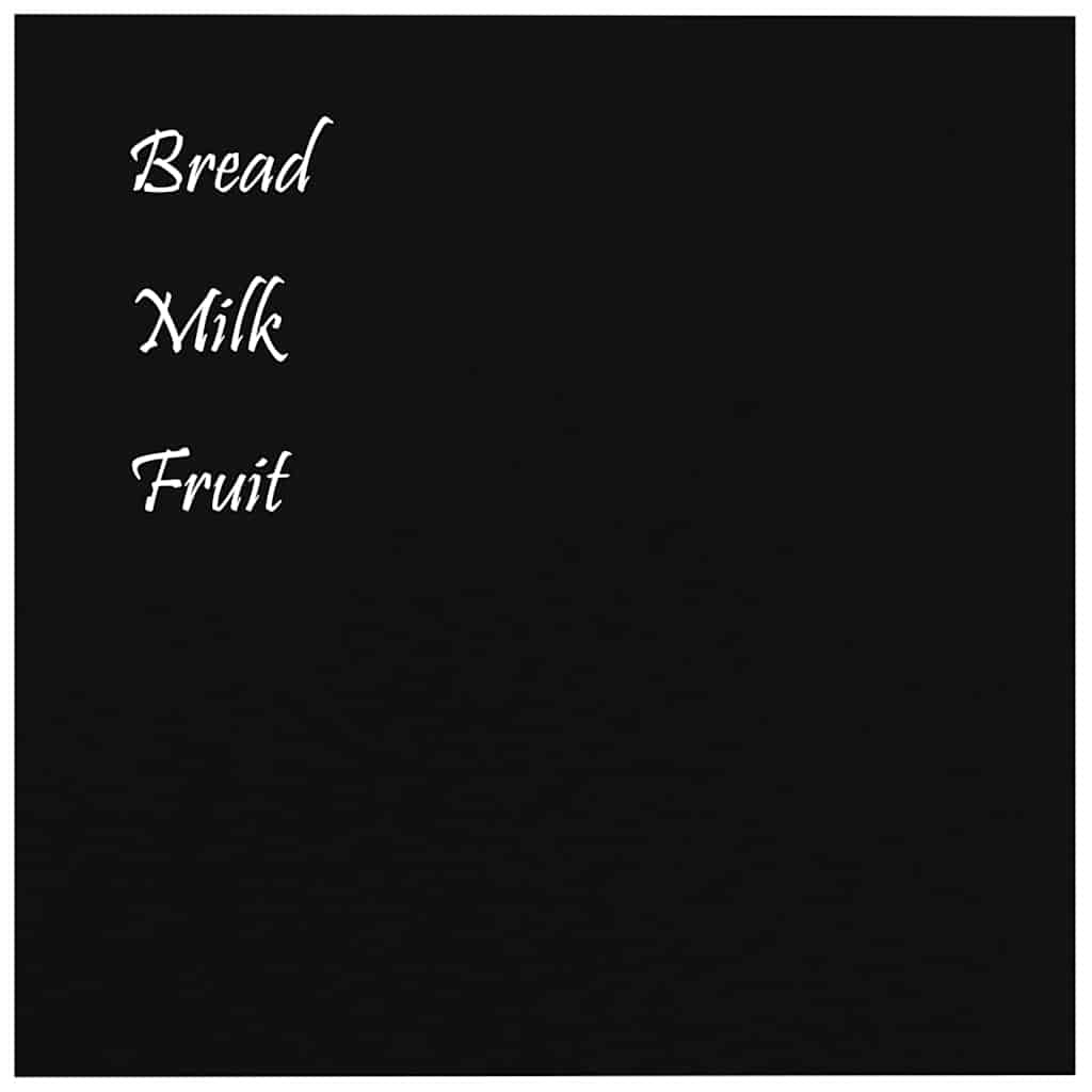 Wall-mounted Magnetic Board Black 60x60 cm Tempered Glass