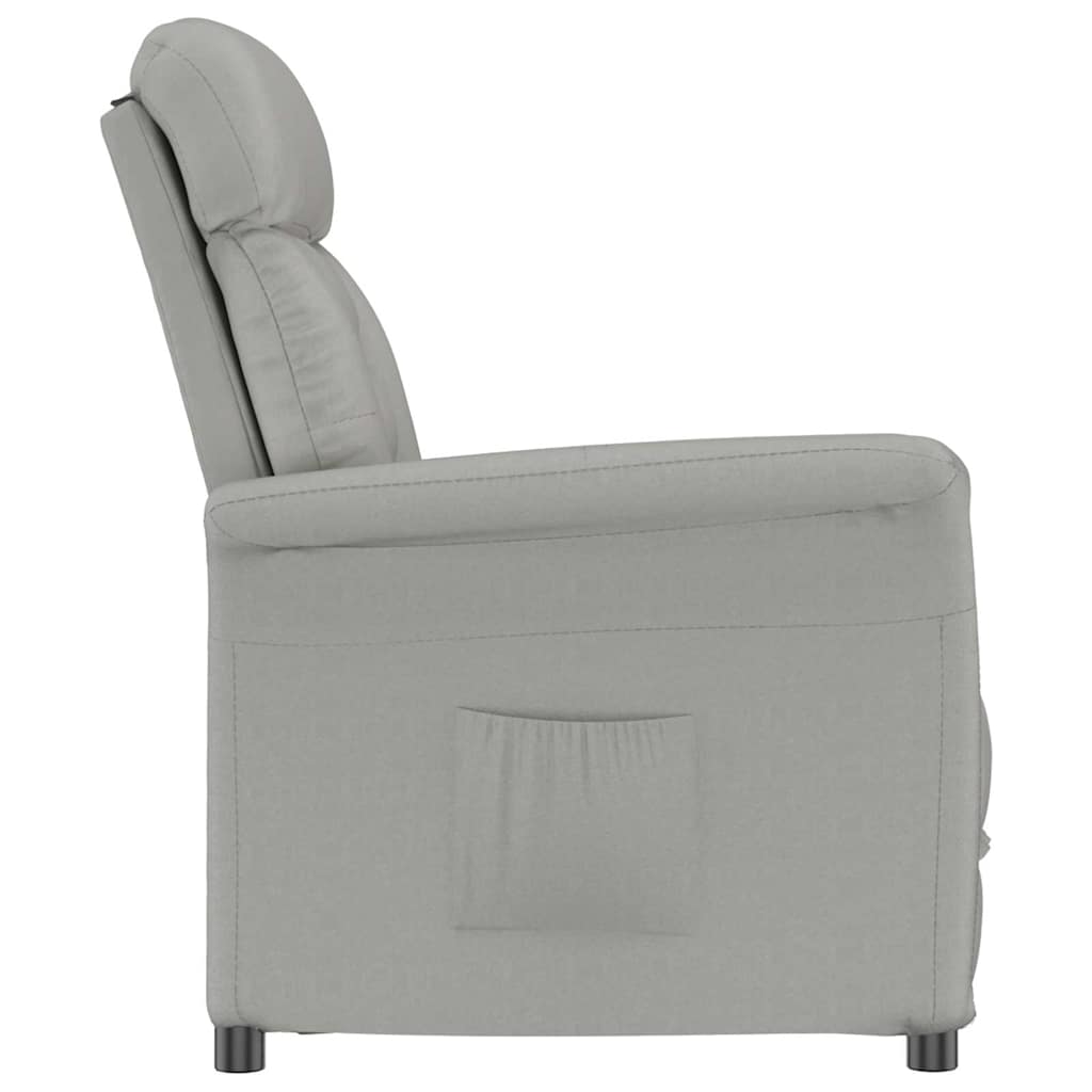 Recliner Chair Light Grey Light grey 70.5 x 96.5 x 95 cm Fabric