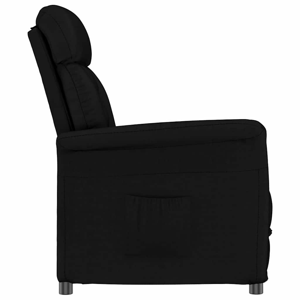 Recliner Chair Black Black 70.5 x 96.5 x 95 cm Faux leather