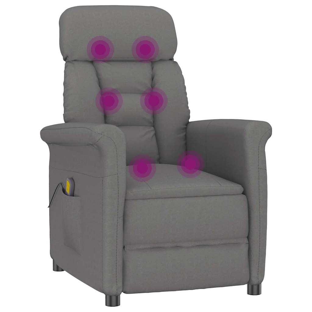 Massage Chair Dark grey 70.5 x 96.5 x 95 cm Polyester