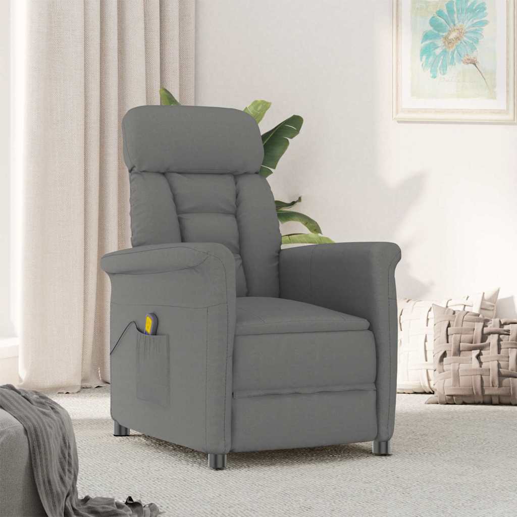 Massage Chair Dark grey 70.5 x 96.5 x 95 cm Polyester