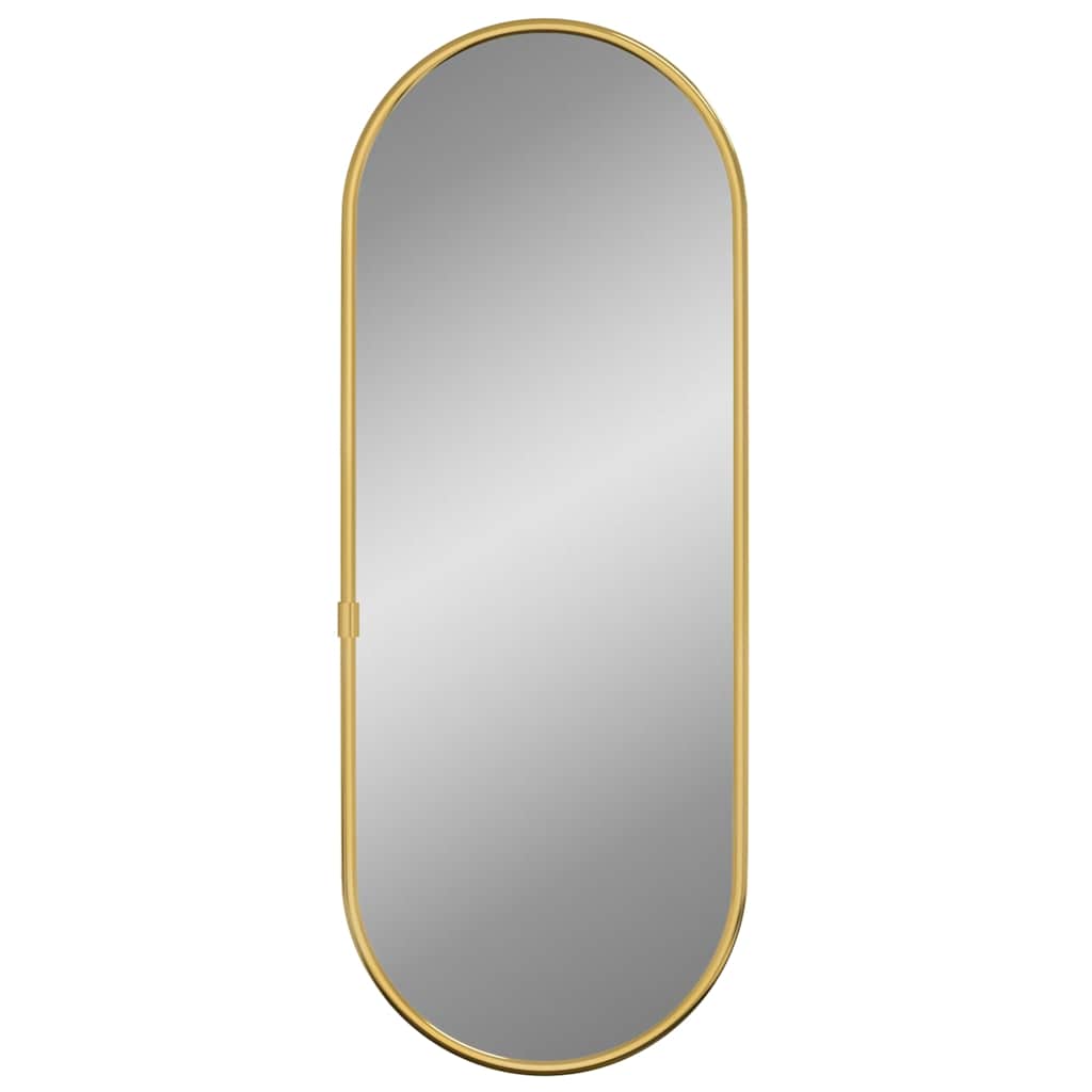 Wall Mirror Gold 40x15 cm Oval
