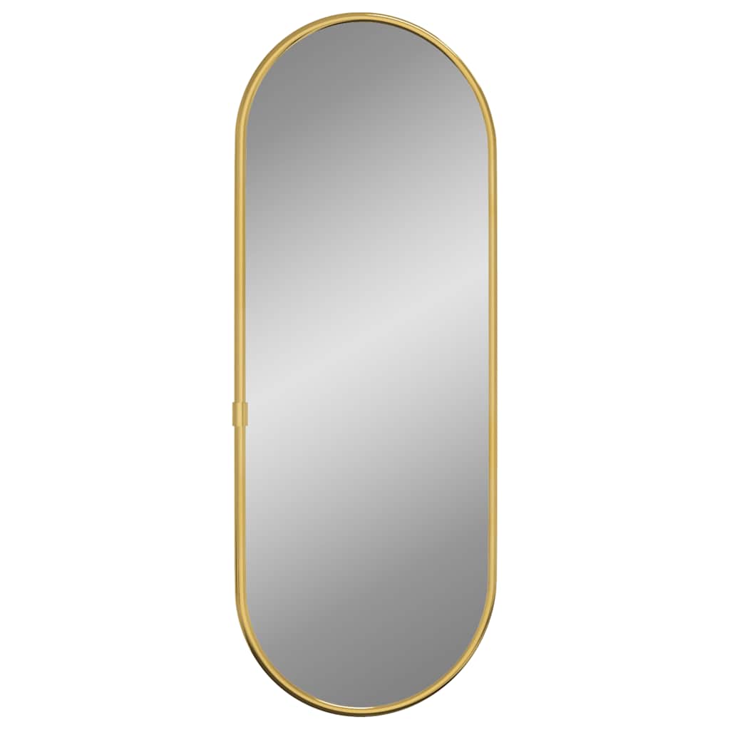 Wall Mirror Gold 40x15 cm Oval