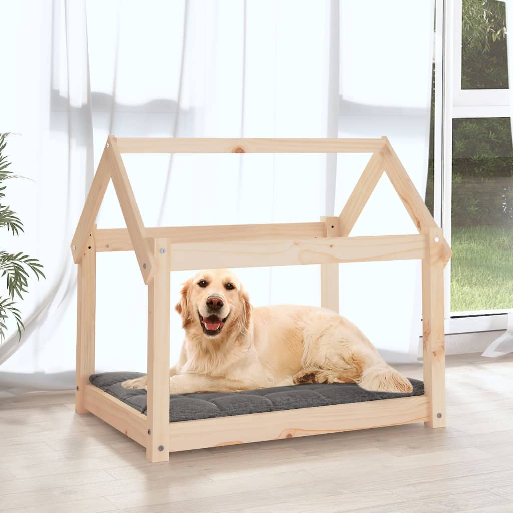 Dog Bed 81x60x70 cm Solid Wood Pine