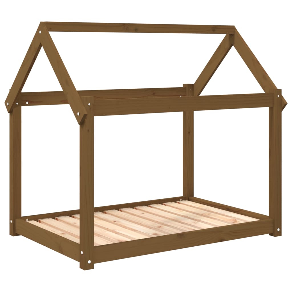 Dog Bed Honey Brown 101x70x90 cm Solid Wood Pine