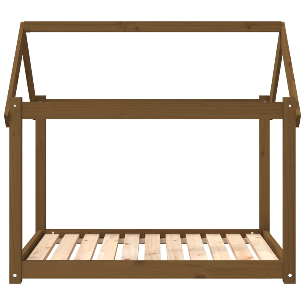 Dog Bed Honey Brown 101x70x90 cm Solid Wood Pine