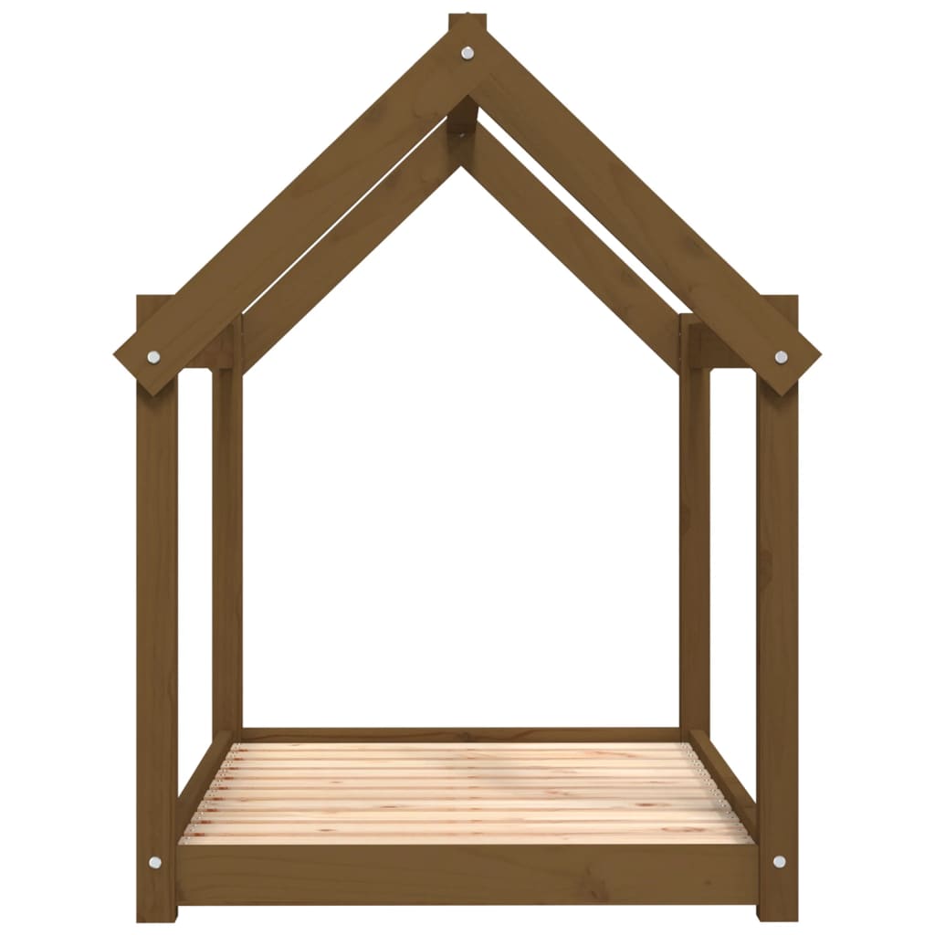 Dog Bed Honey Brown 101x70x90 cm Solid Wood Pine
