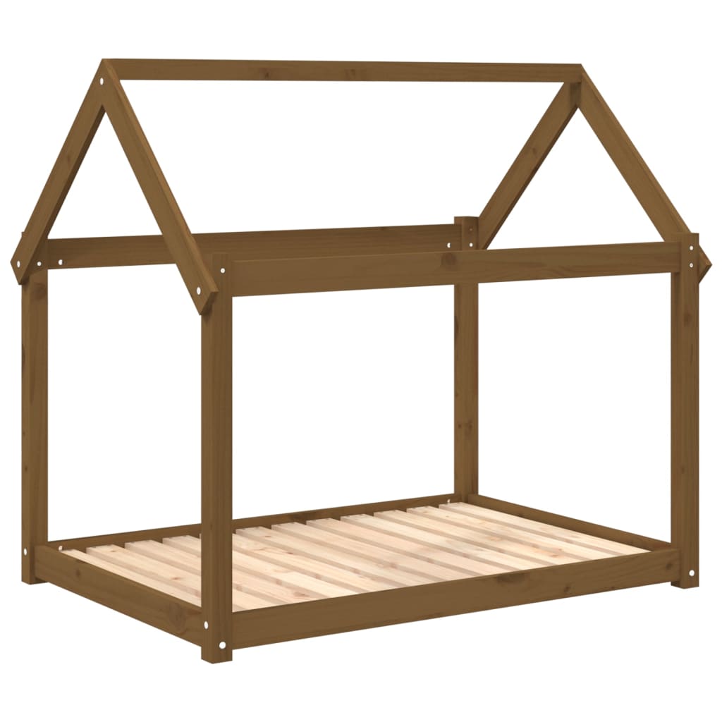 Dog Bed Honey Brown 111x80x100 cm Solid Wood Pine