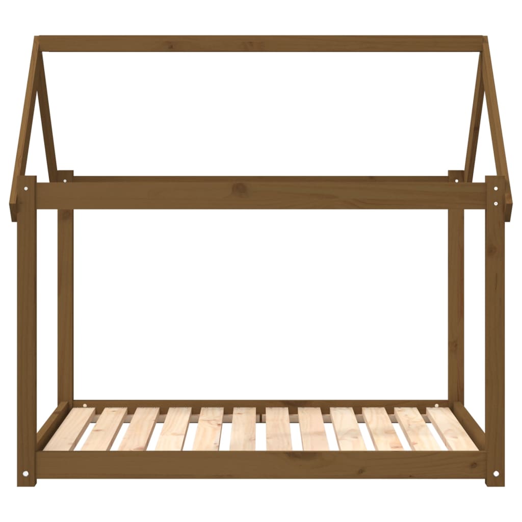 Dog Bed Honey Brown 111x80x100 cm Solid Wood Pine