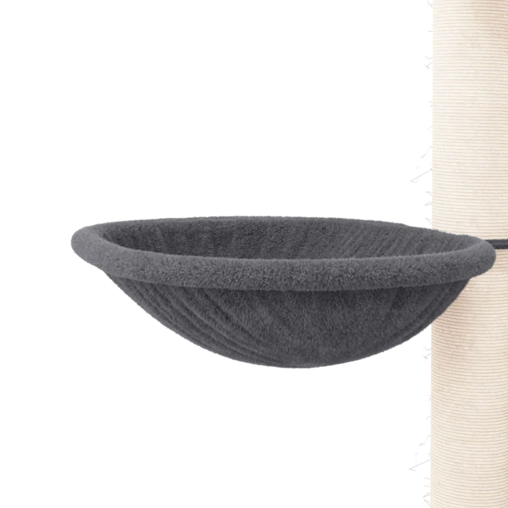 Cat Tree with Sisal Scratching Posts Dark Grey 94 cm