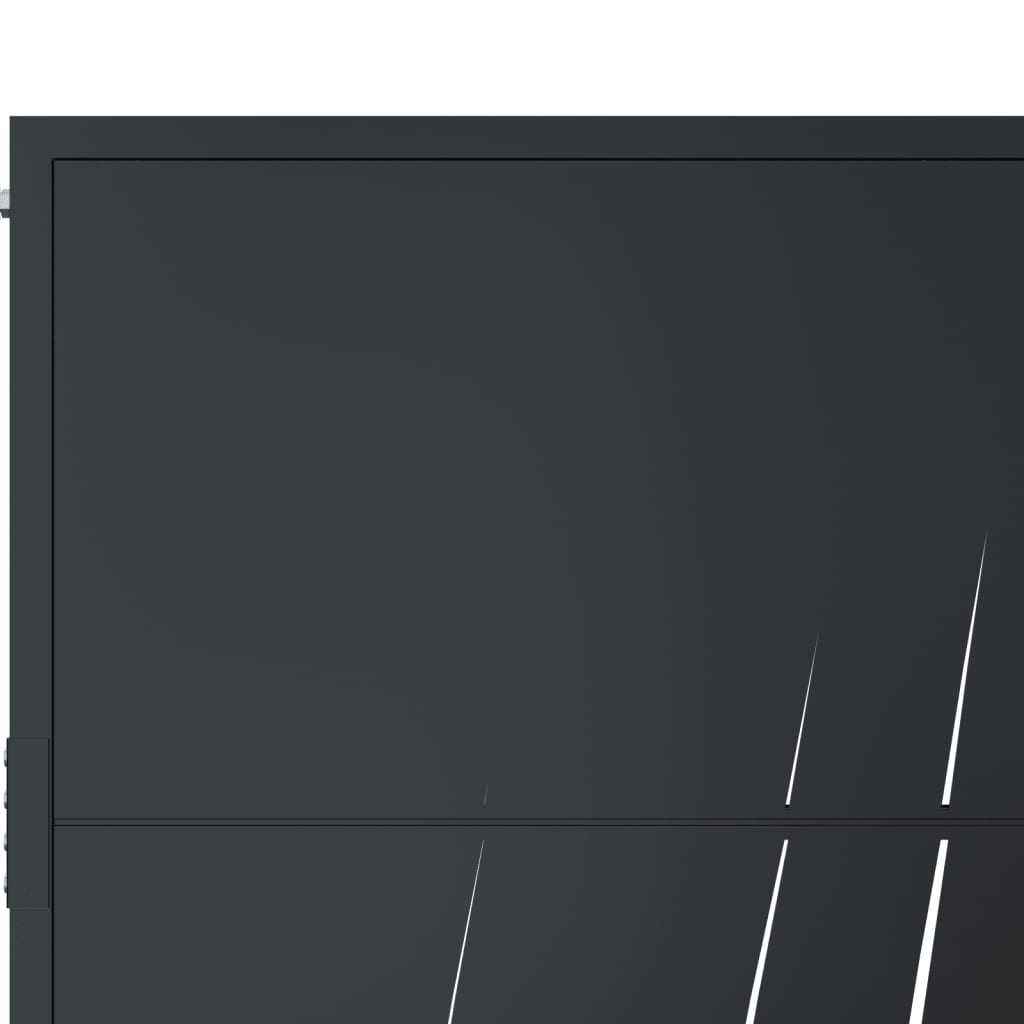 Garden Gate Anthracite 105x105 cm Steel Grass Design