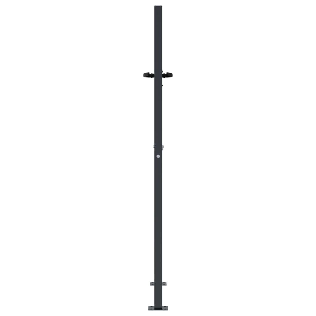Garden Gate Anthracite 105x130 cm Steel Bamboo Design