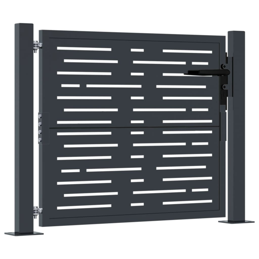 Garden Gate Anthracite 105x105 cm Steel Square Design