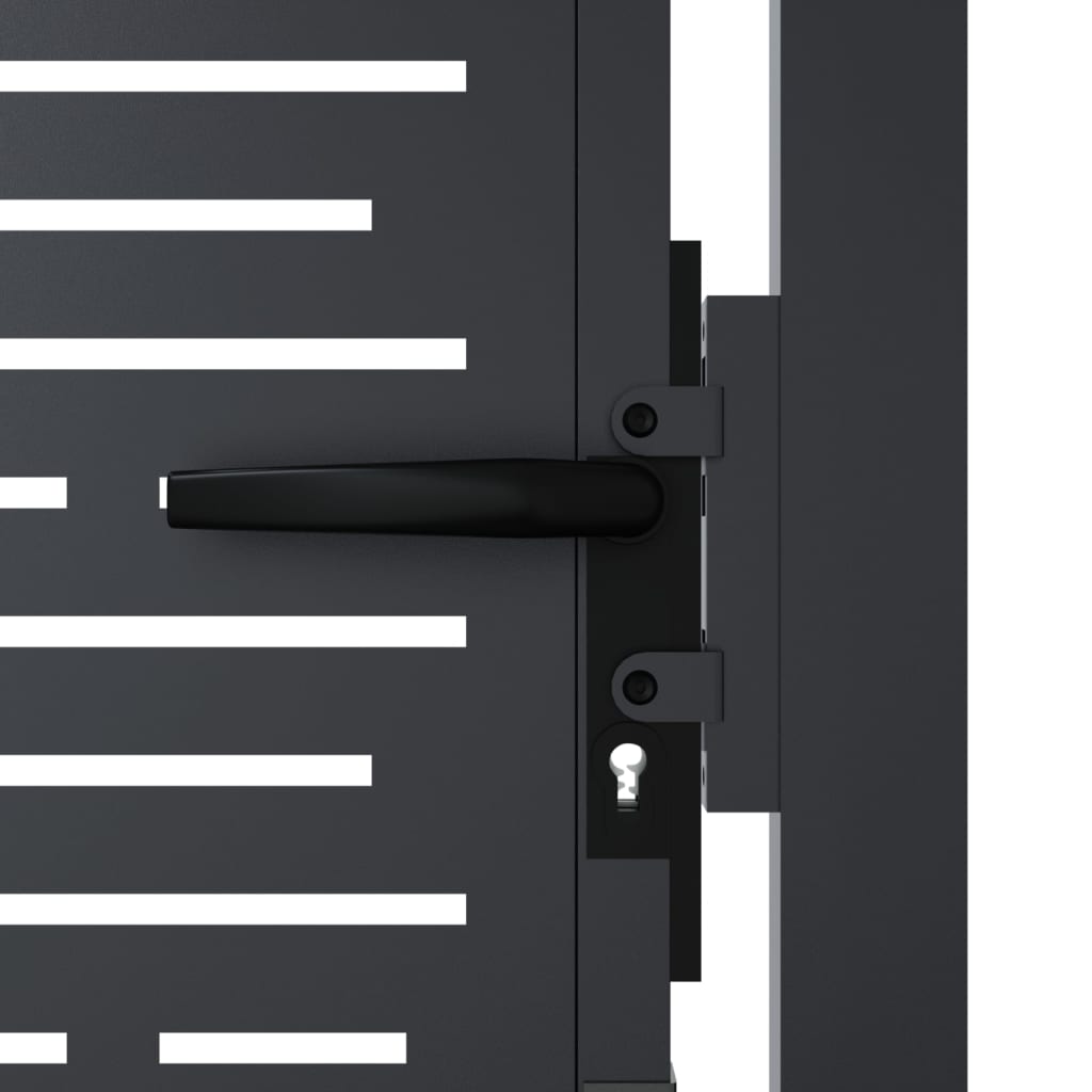 Garden Gate Anthracite 105x105 cm Steel Square Design