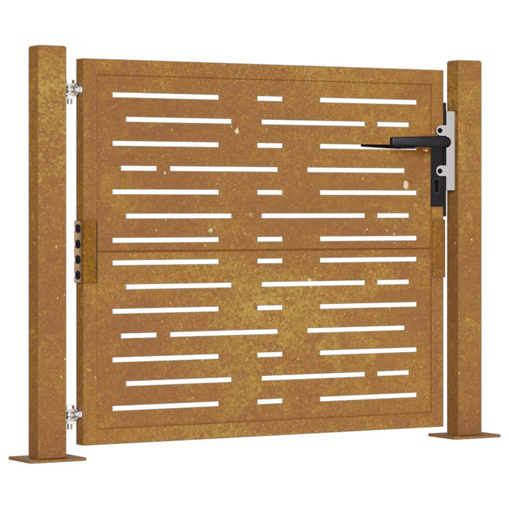 Garden Gate 105x105 cm Corten Steel Square Design