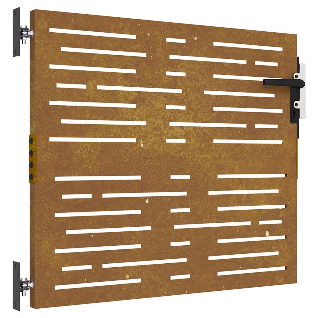 Garden Gate 85x75 cm Corten Steel Square Design