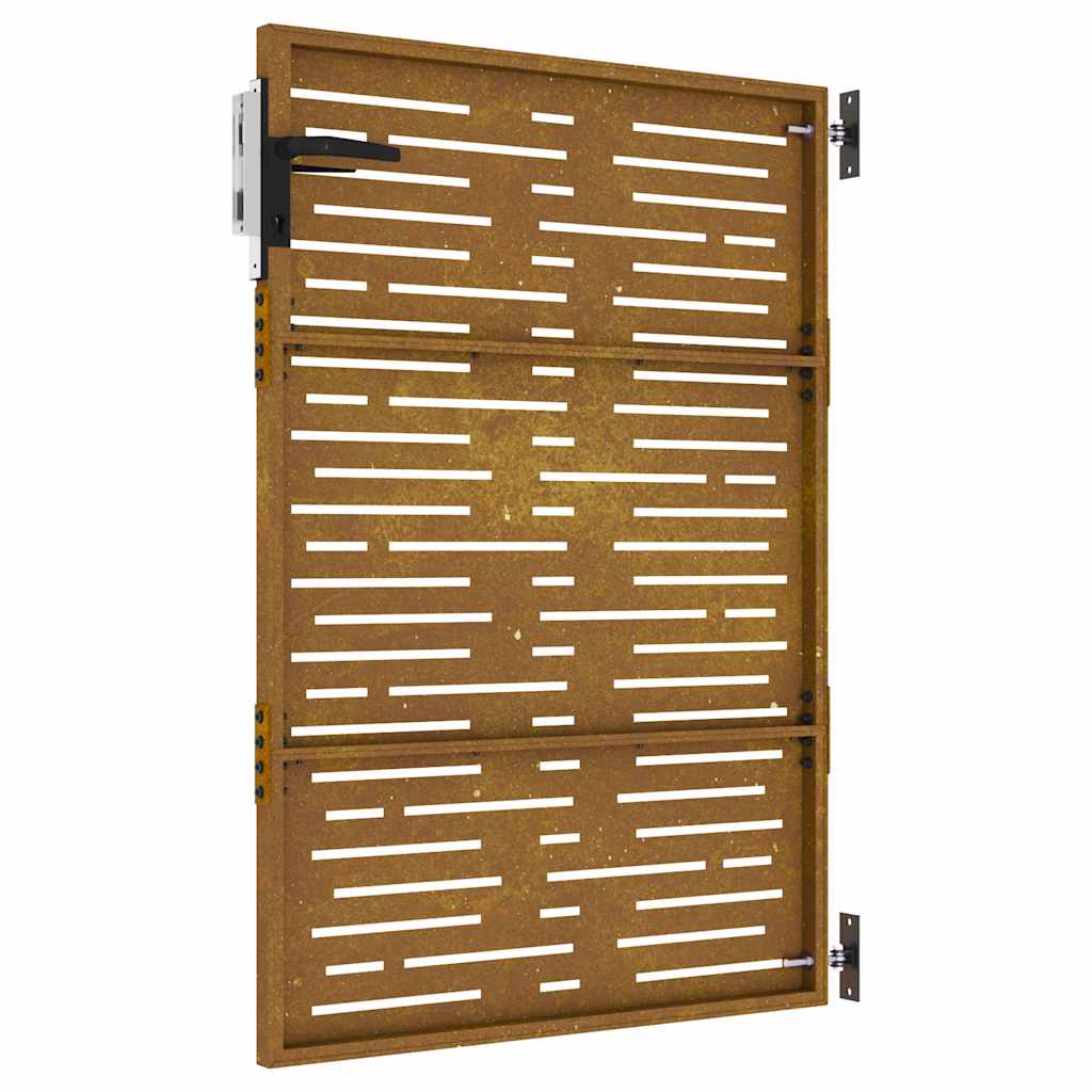 Garden Gate 85x125 cm Corten Steel Square Design