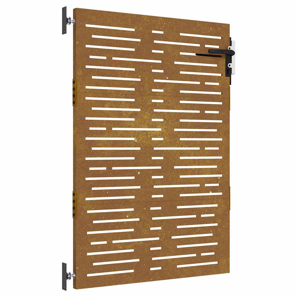 Garden Gate 85x150 cm Corten Steel Square Design