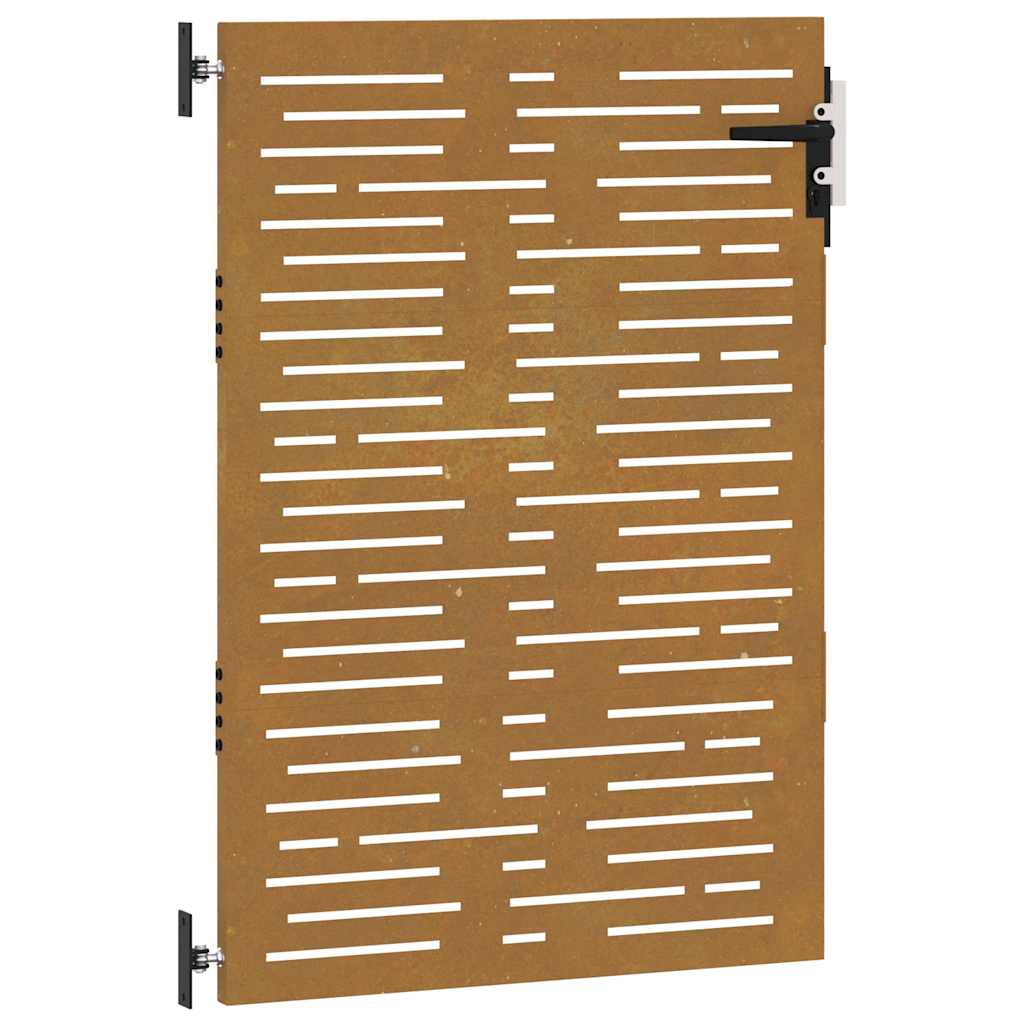 Garden Gate 85x150 cm Corten Steel Square Design