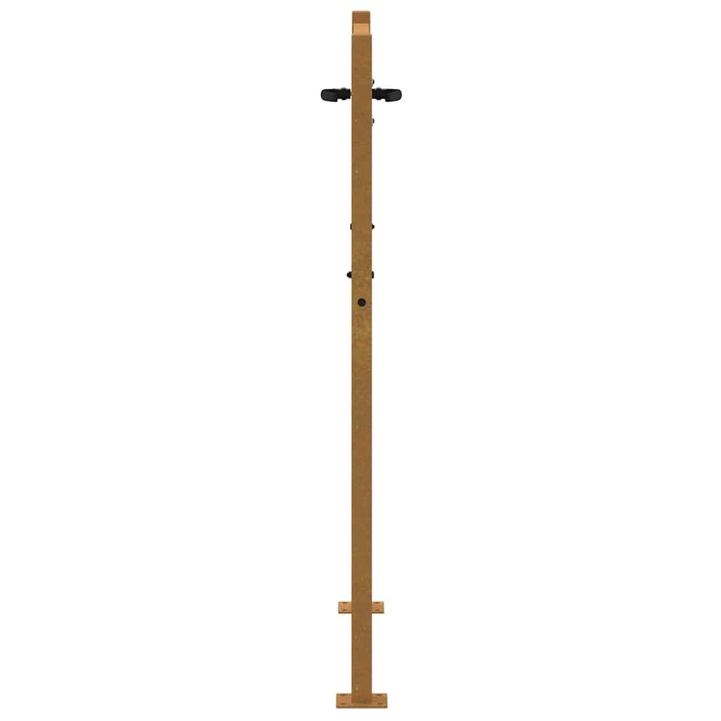 Garden Gate 105x130 cm Corten Steel Square Design