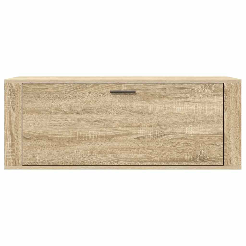 Wall Shoe Cabinet Sonoma Oak 100x35x38 cm Engineered Wood