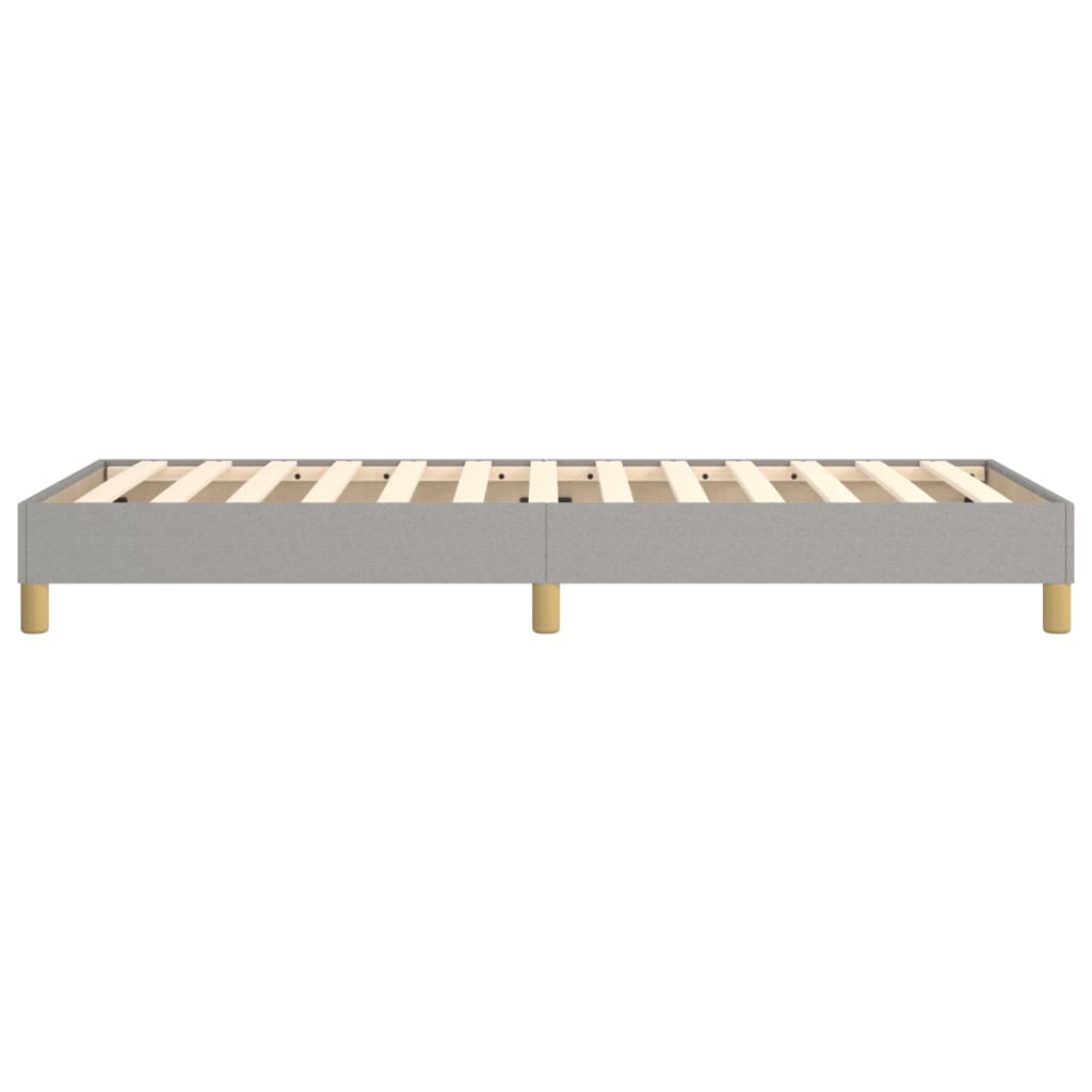 Bed Frame without Mattress Light Grey 90x200 cm Fabric