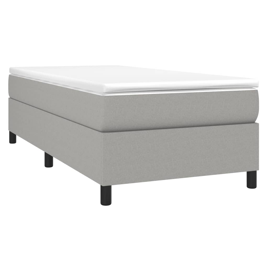 Bed Frame without Mattress Light Grey Single Fabric (UK/IE/FI/NO only)