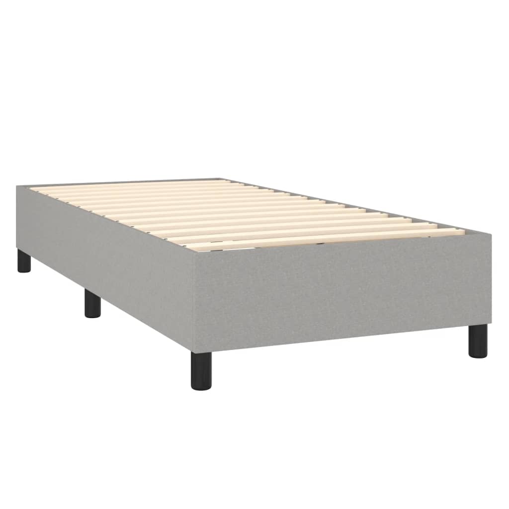 Bed Frame without Mattress Light Grey Single Fabric (UK/IE/FI/NO only)