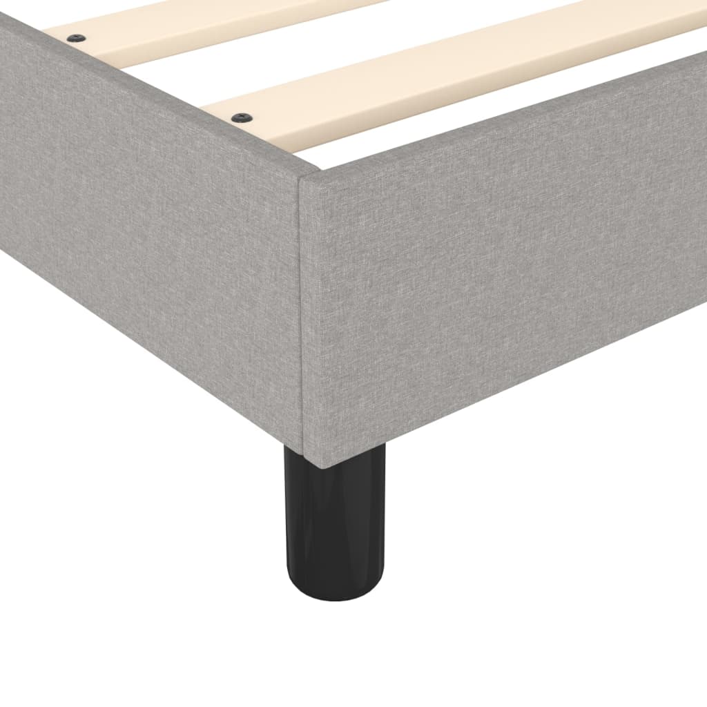 Bed Frame without Mattress Light Grey Single Fabric (UK/IE/FI/NO only)