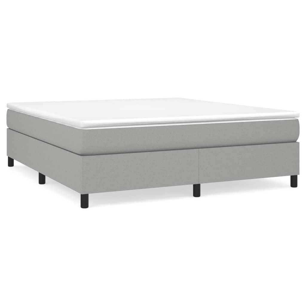 Bed Frame without Mattress Light Grey Super King Fabric (UK/IE/FI/NO only)