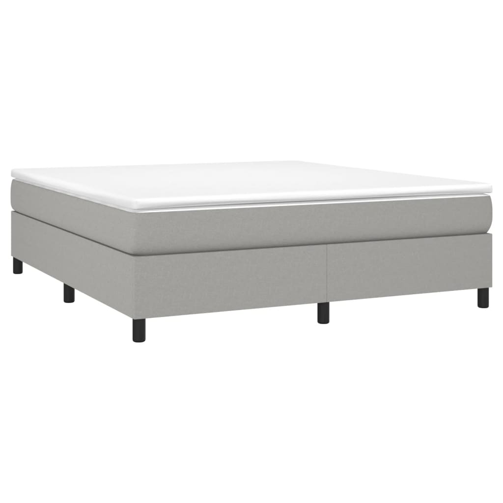 Bed Frame without Mattress Light Grey Super King Fabric (UK/IE/FI/NO only)
