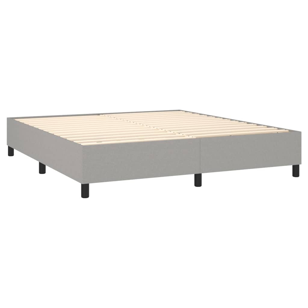 Bed Frame without Mattress Light Grey Super King Fabric (UK/IE/FI/NO only)