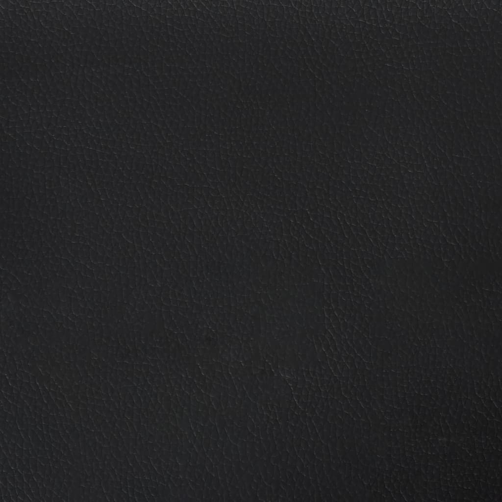 Box Spring Bed Frame Black Super King Faux Leather (UK/IE/FI/NO only)