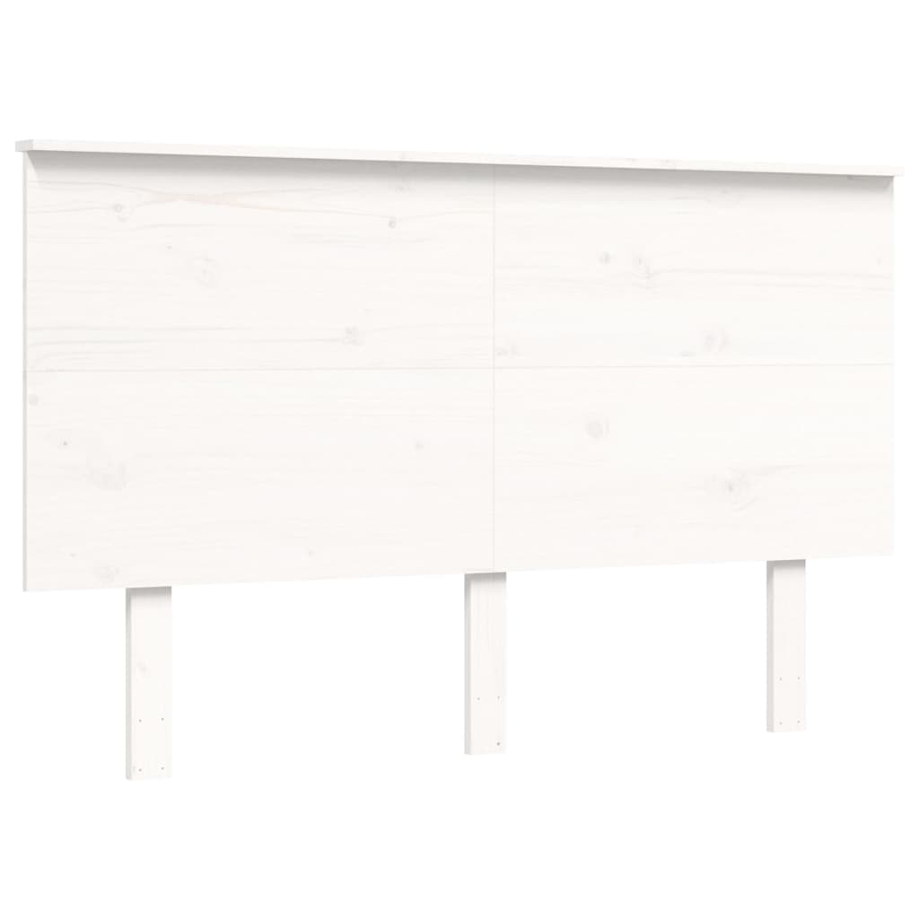 Bed Frame without Mattress White Small Double Solid Wood