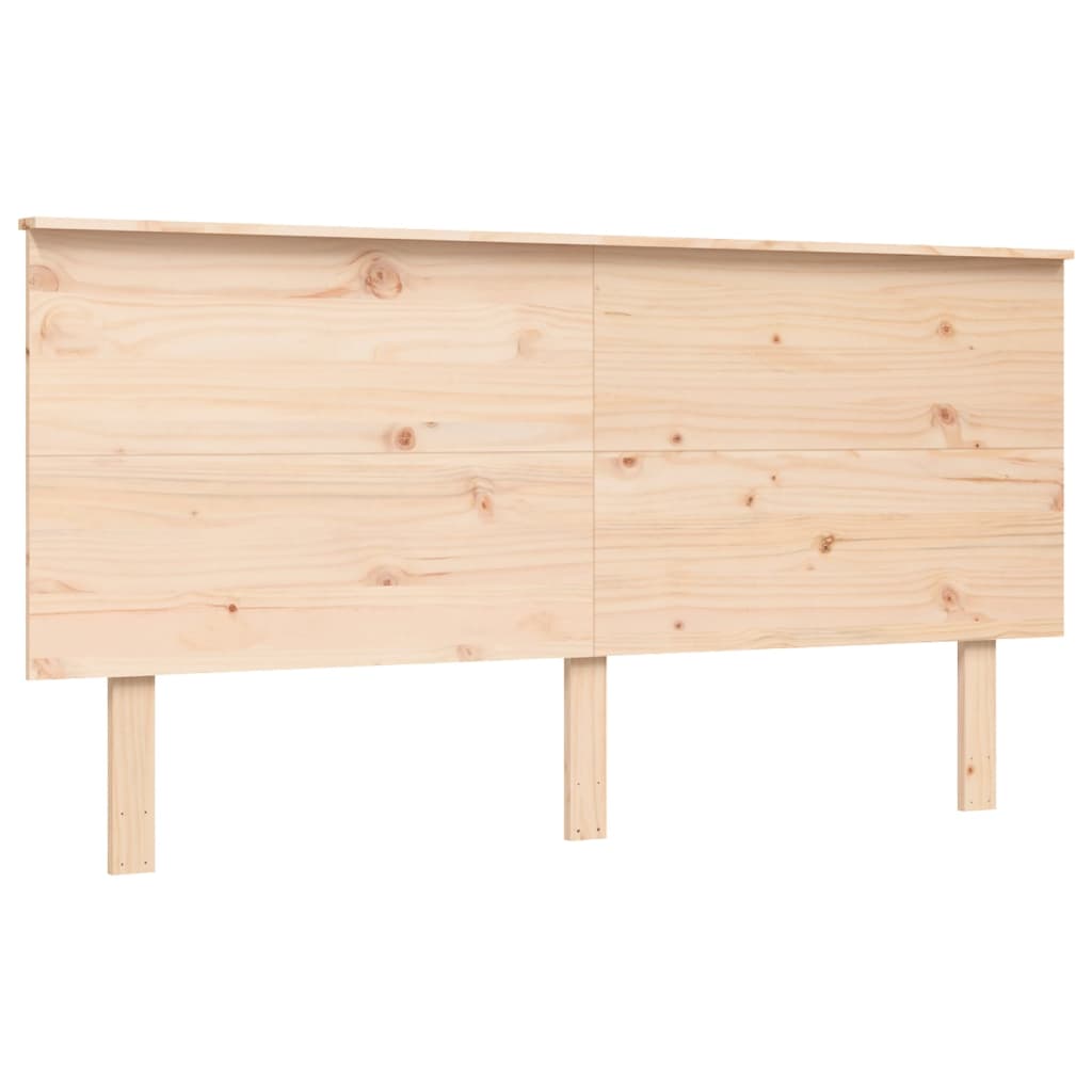 Bed Frame without Mattress King Size Solid Wood