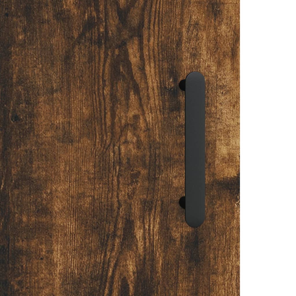 Wall Mounted Cabinets 2 pcs Smoked Oak 69.5x34x90 cm