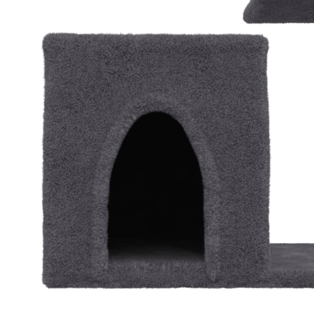 Cat Tree with Sisal Scratching Posts Dark Grey 50.5 cm