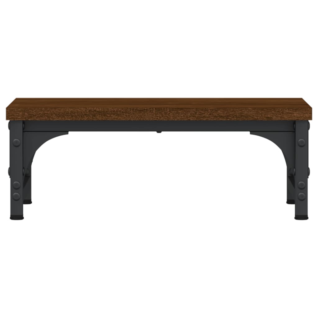 Monitor Stand Brown Oak 37x23x14 cm Engineered Wood