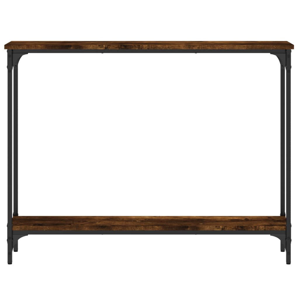 Console Table Smoked Oak 100x22.5x75 cm Engineered Wood