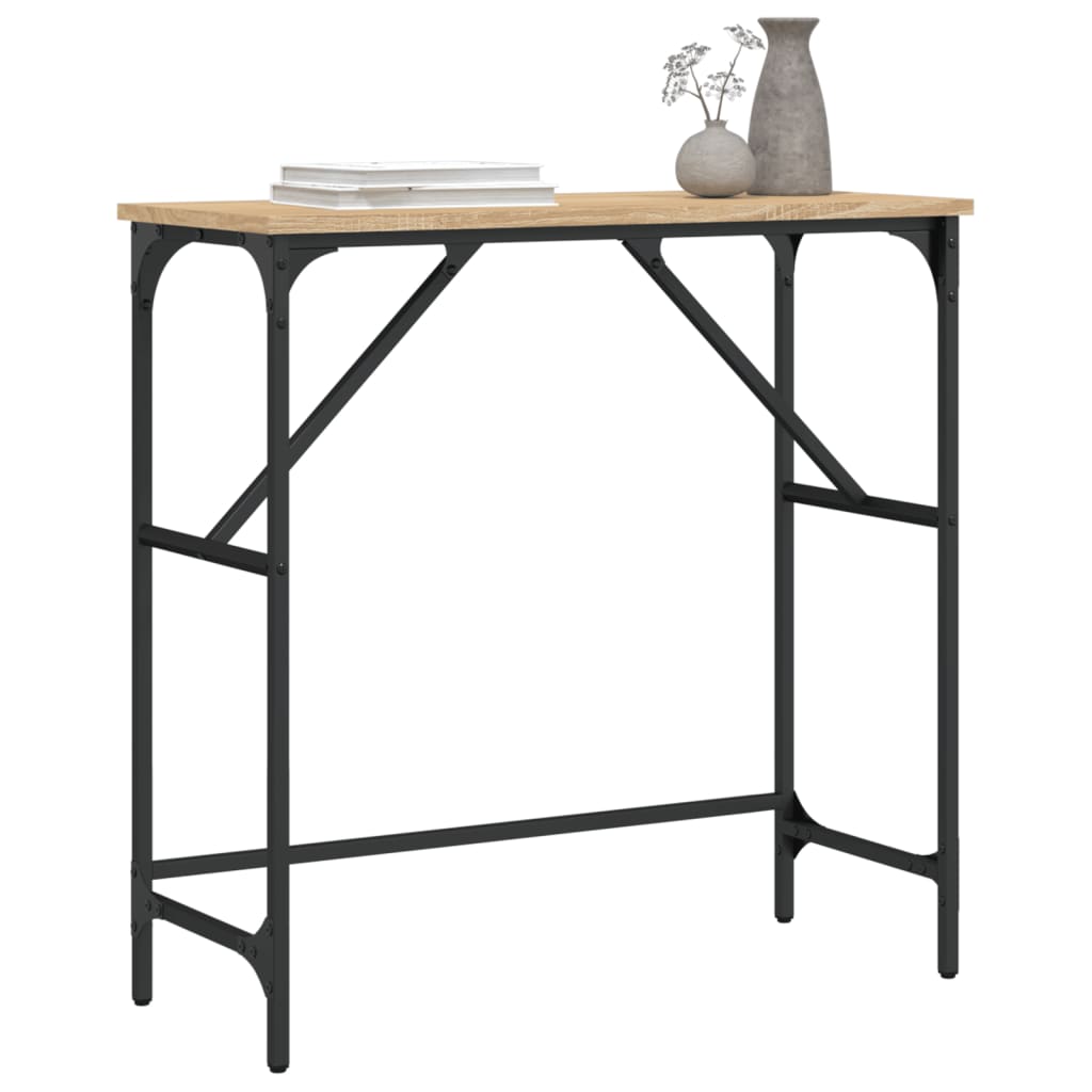Console Table Sonoma Oak 75x32x75 cm Engineered Wood