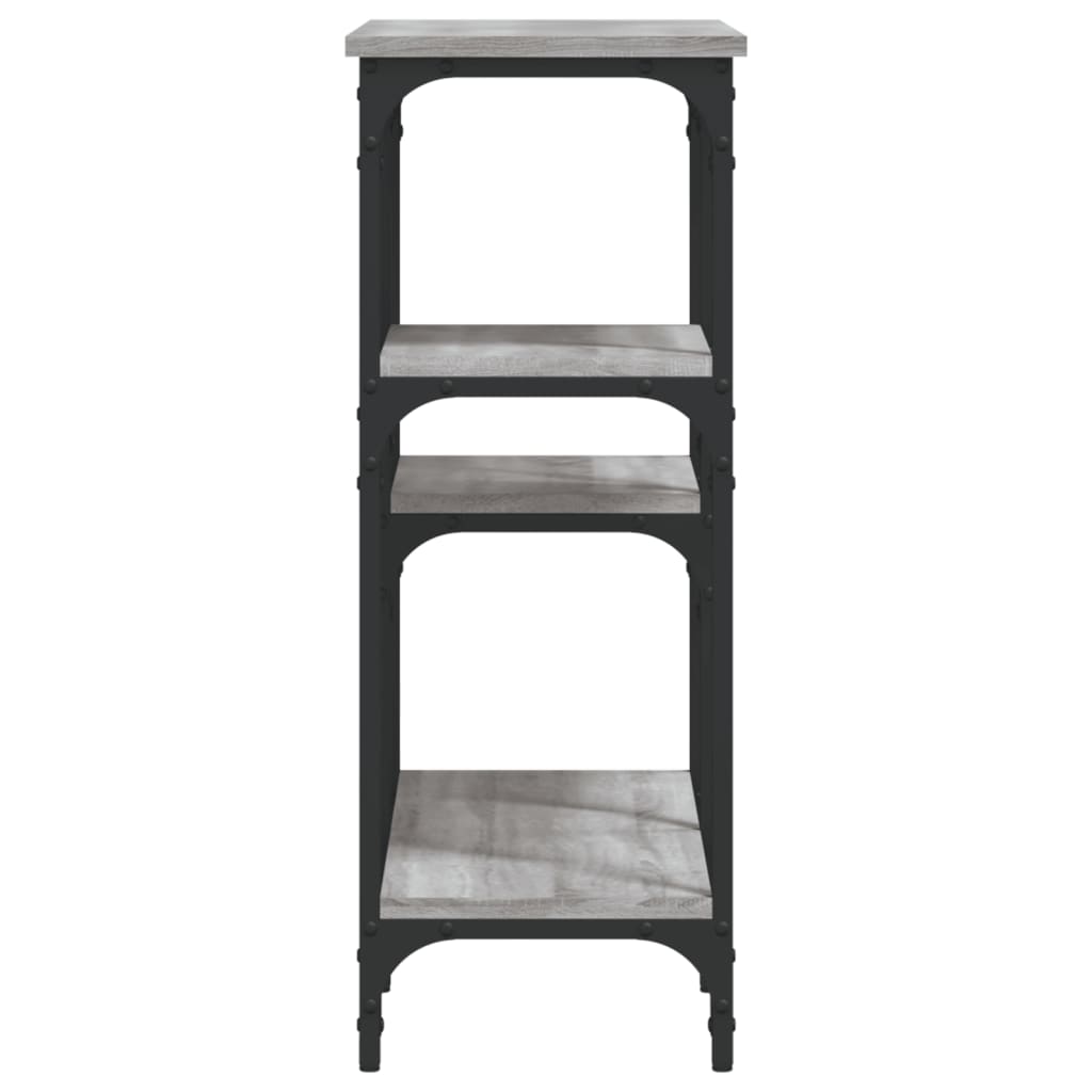 Console Table Grey Sonoma 80x29x75 cm Engineered Wood