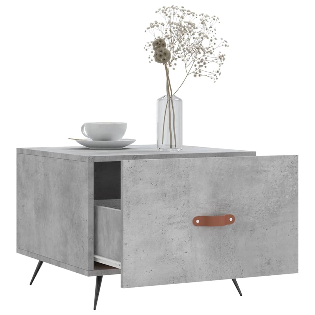 Coffee Tables 2 pcs Concrete Grey 50x50x40 cm Engineered Wood