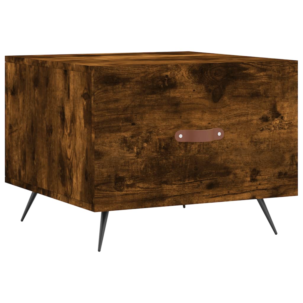 Coffee Tables 2 pcs Smoked Oak 50x50x40 cm Engineered Wood