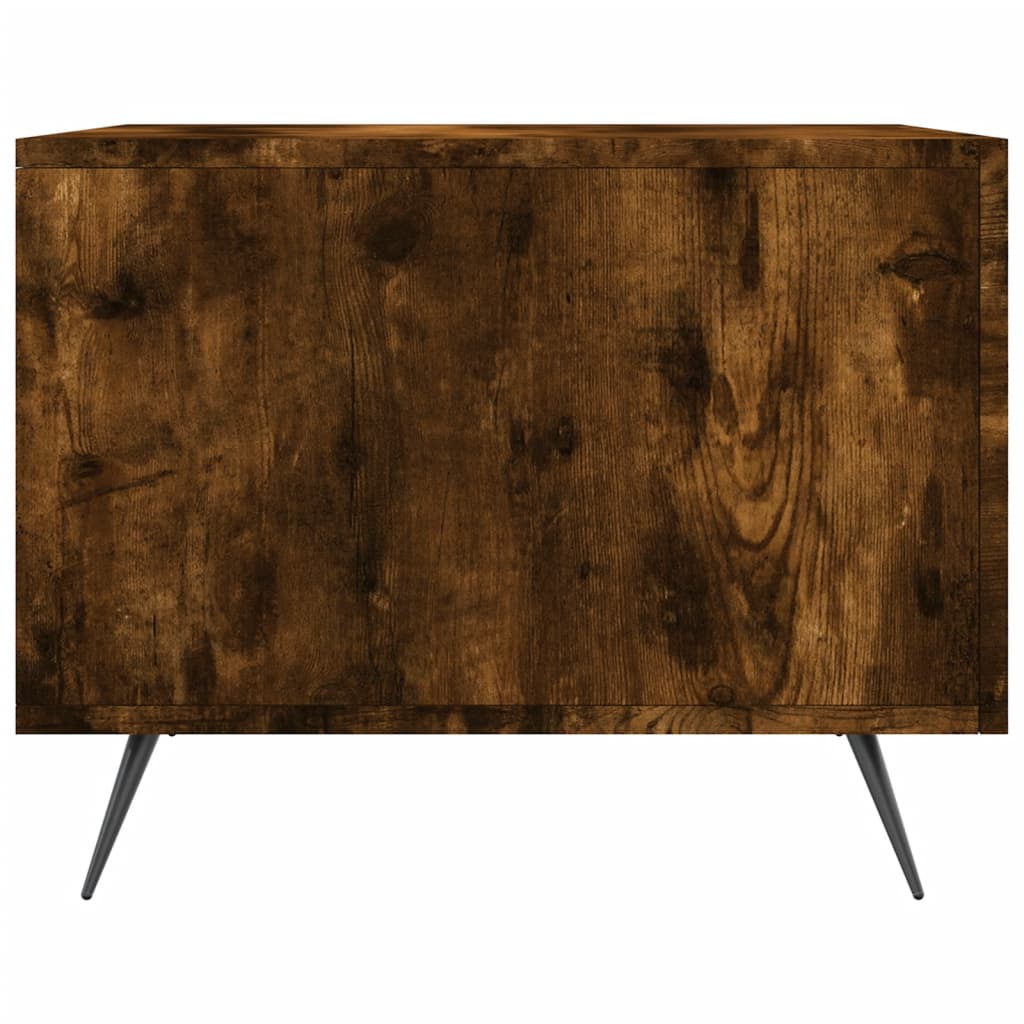 Coffee Tables 2 pcs Smoked Oak 50x50x40 cm Engineered Wood