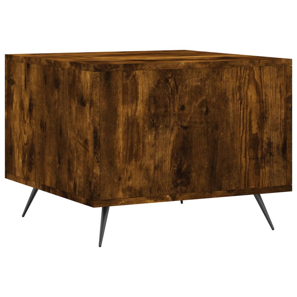 Coffee Tables 2 pcs Smoked Oak 50x50x40 cm Engineered Wood