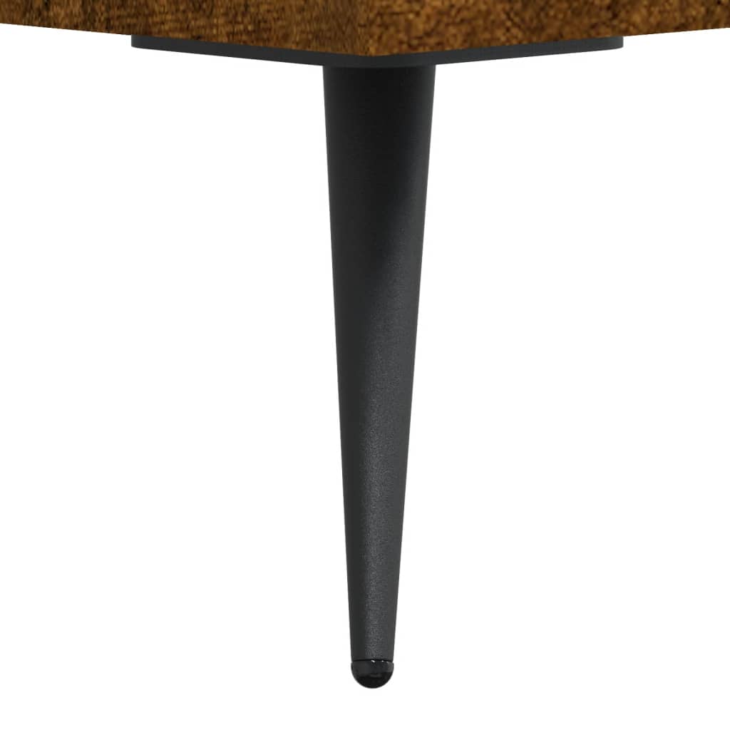Coffee Tables 2 pcs Smoked Oak 50x50x40 cm Engineered Wood