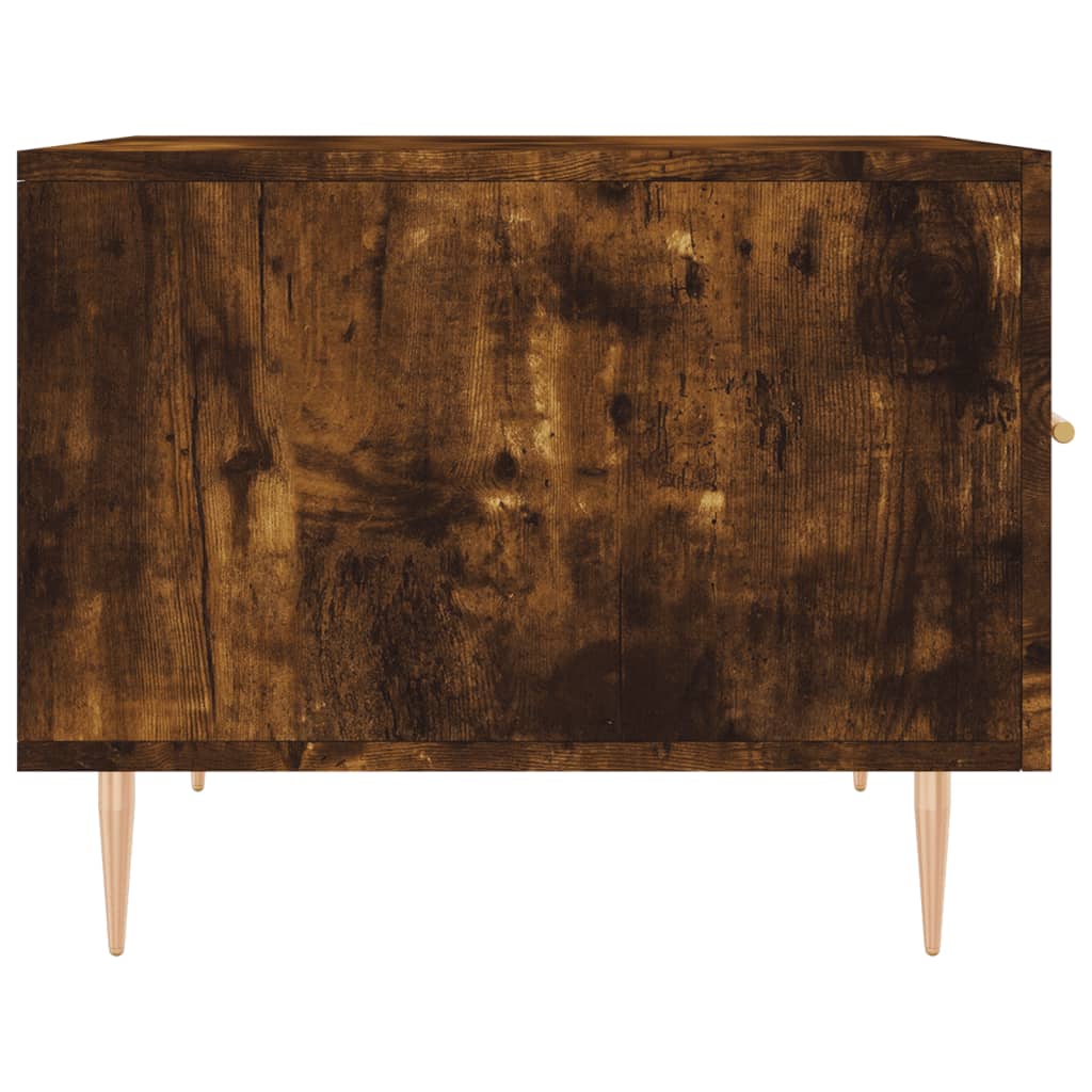 Coffee Tables 2 pcs Smoked Oak 50x50x40 cm Engineered Wood