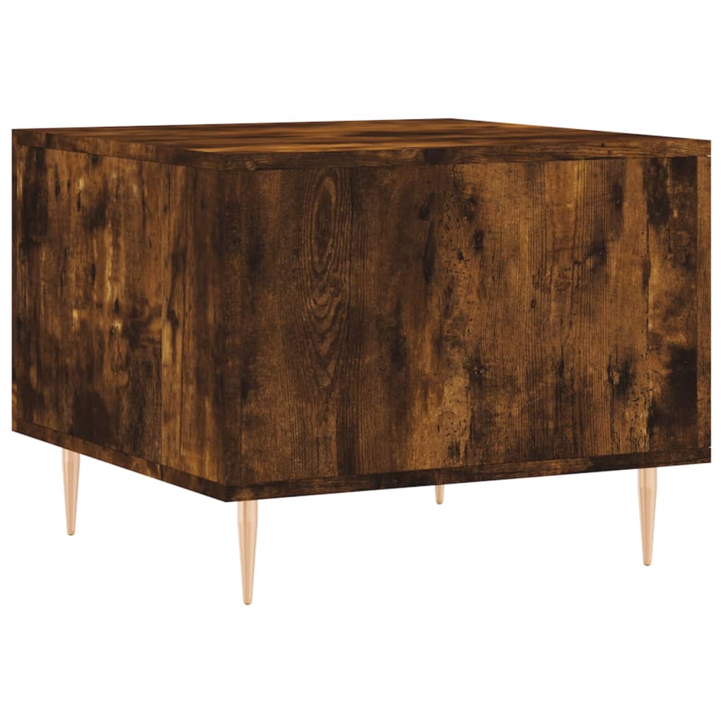 Coffee Tables 2 pcs Smoked Oak 50x50x40 cm Engineered Wood