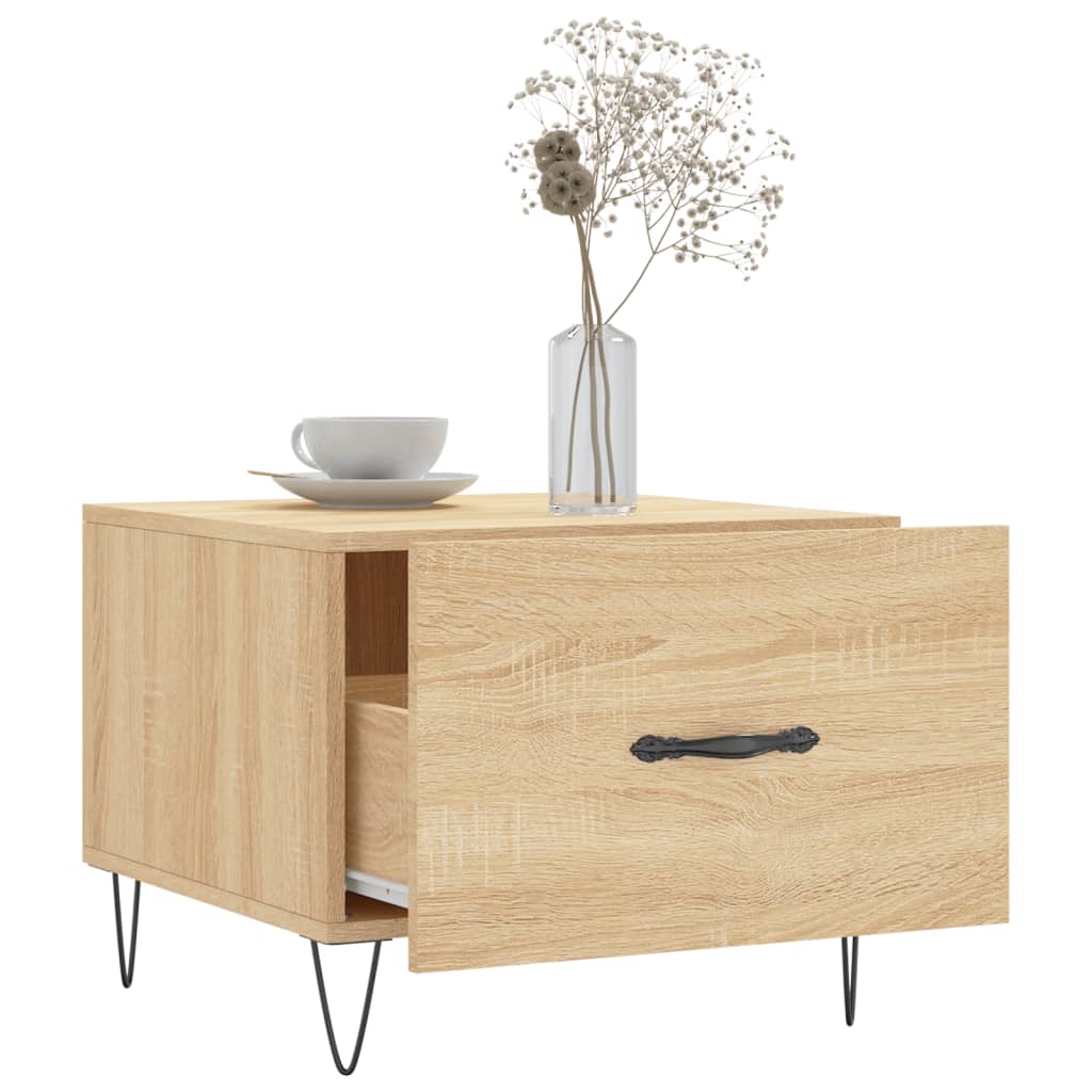Coffee Tables 2 pcs Sonoma Oak 50x50x40 cm Engineered Wood